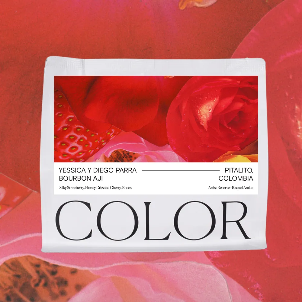 artist reserve: colombia yessica parra - bourbon aji honey coffee by color coffee roasters