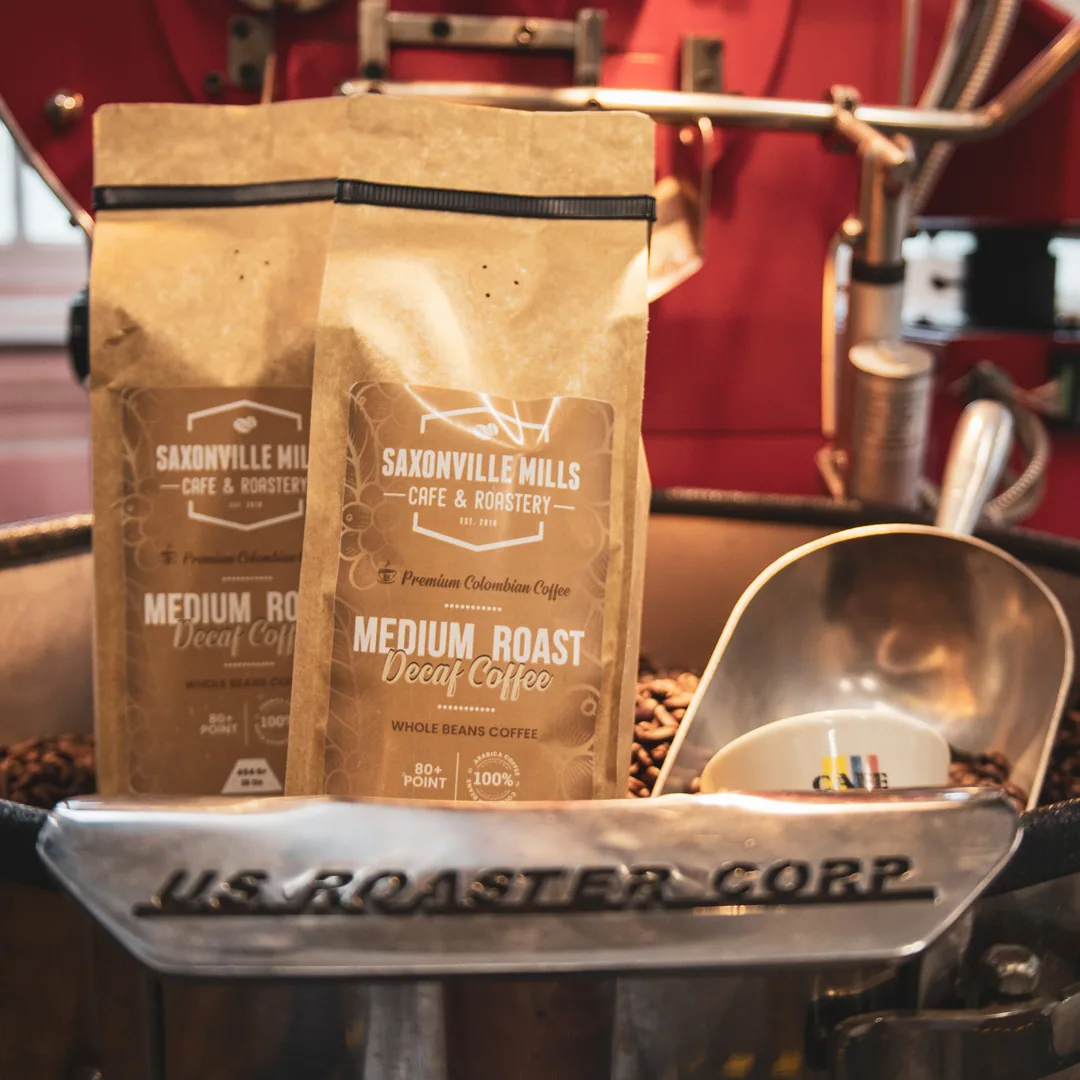 decaf coffee – medium roast coffee by saxonville mills cafe & roastery