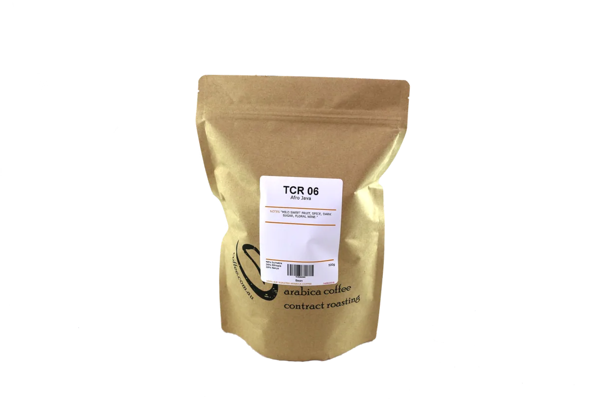 tcr06 – afro java coffee by the coffee roaster