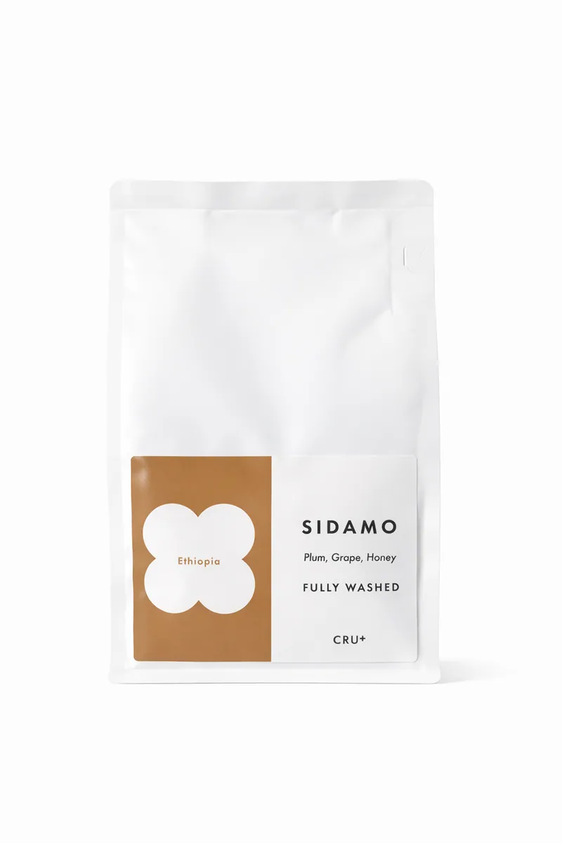 sidamo coffee by cru+ coffee roastery