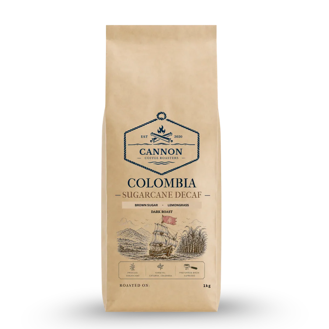 colombia sugarcane decaf - wholesale coffee by cannon coffee roasters