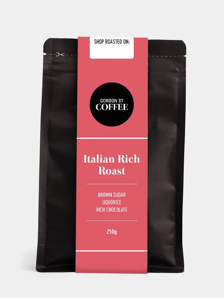 italian rich roast coffee by gordon st coffee edinburgh