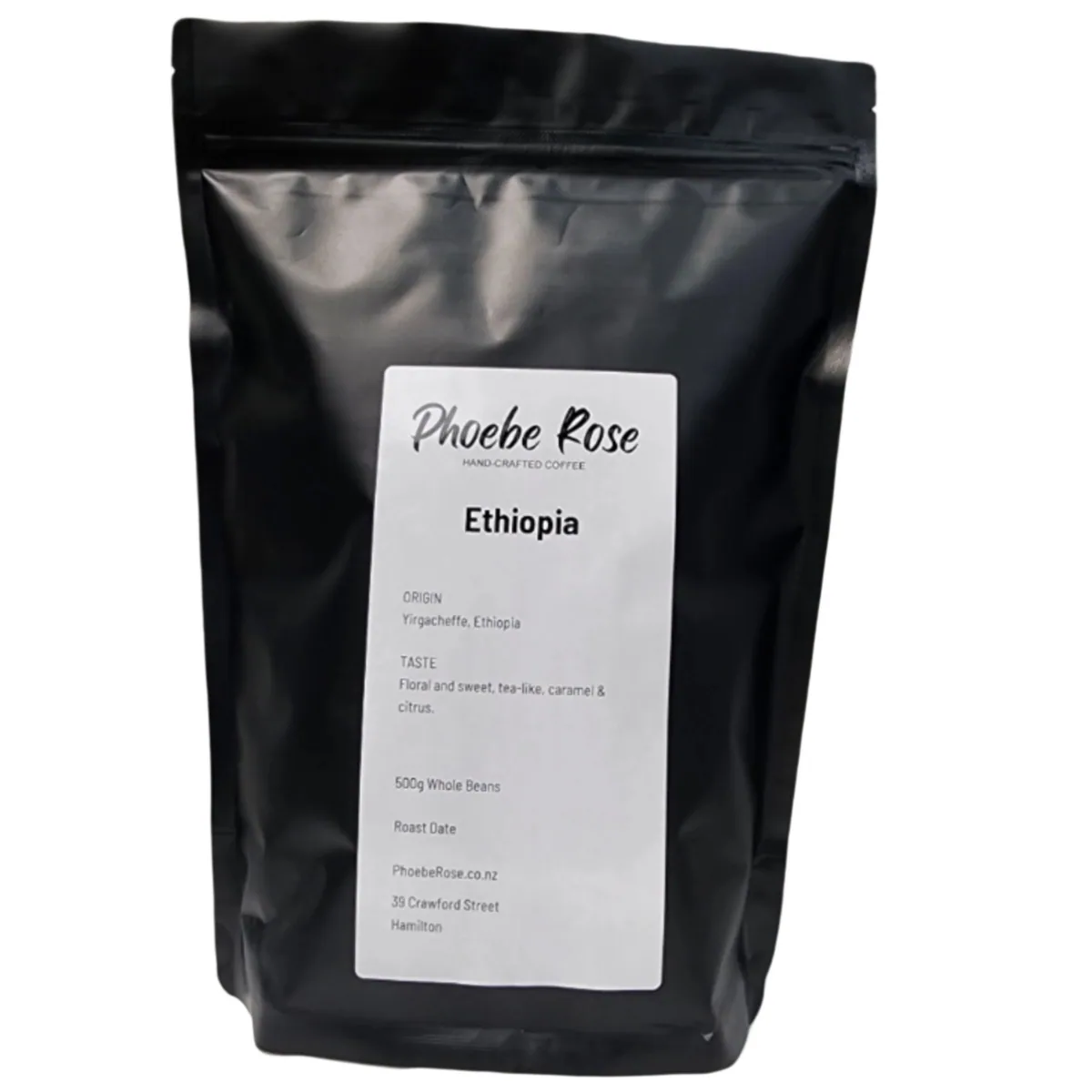 ethiopia single origin coffee by phoebe rose coffee roaster