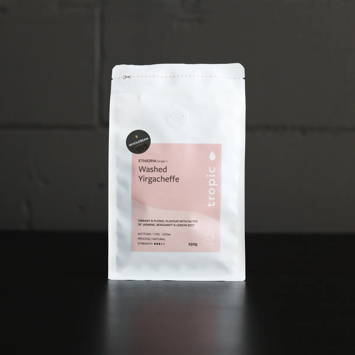 ethiopia washed yirgacheffe grade 1 coffee by tropic coffee ltd