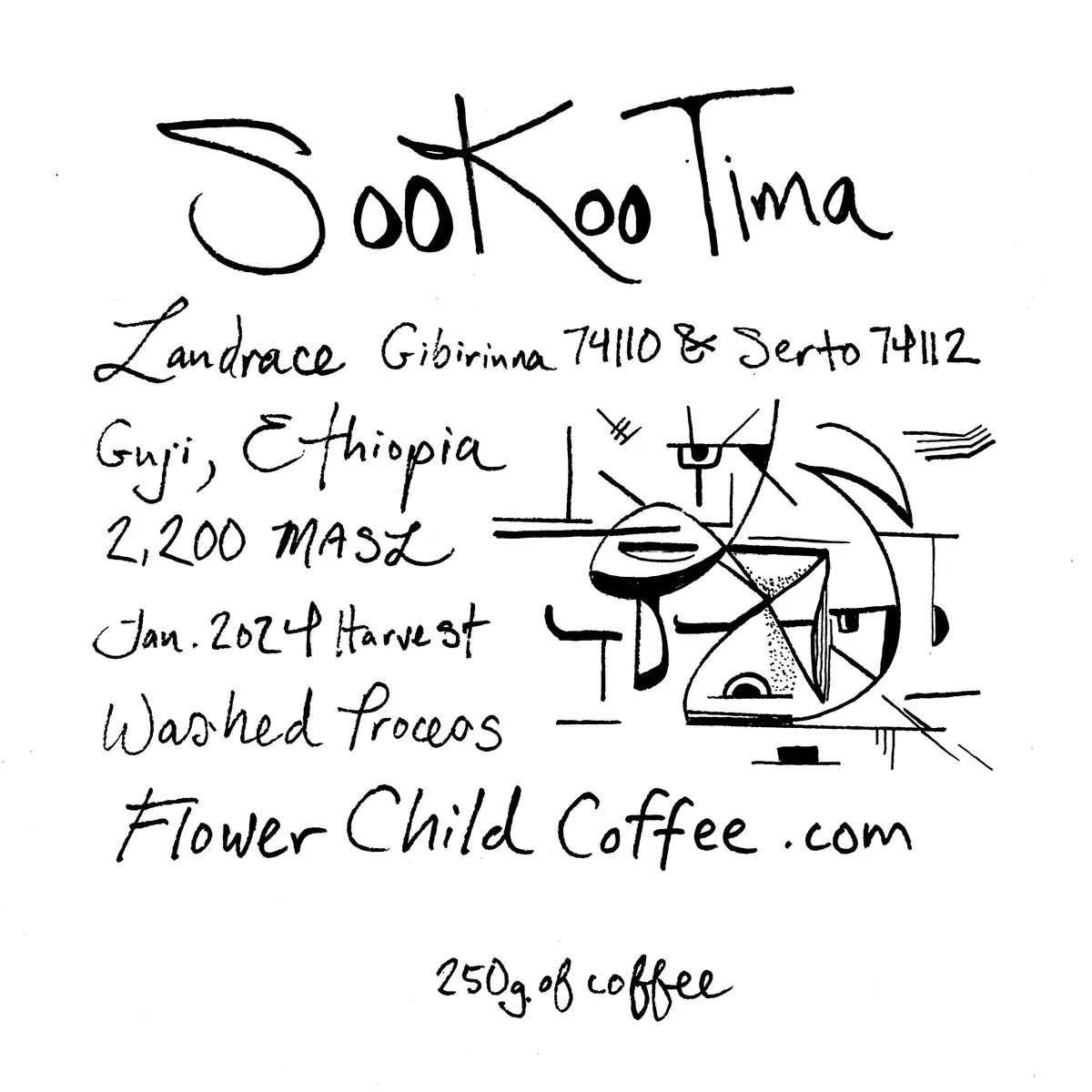 sookoo tima coffee by flower child