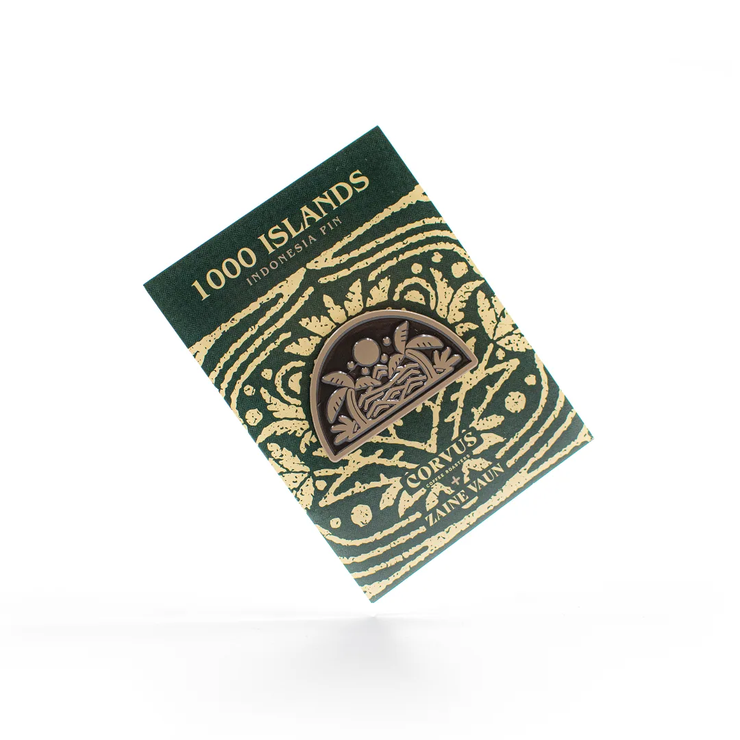 1000 islands pin • indonesian pin • funding voster's wet mill coffee by corvus coffee roasters