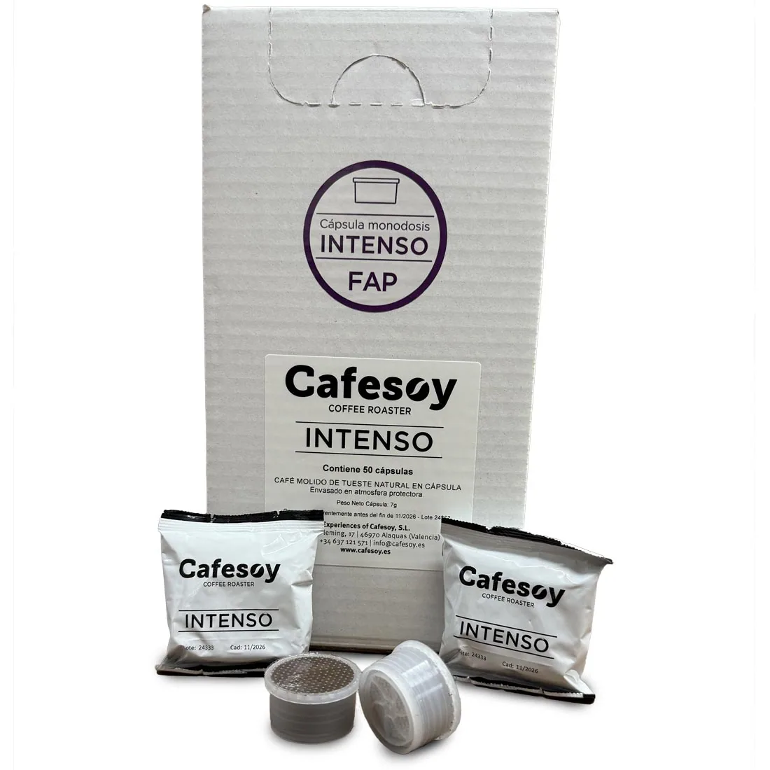 capsulas cafesoy intenso point 50 unidades - guatemala + vietnam + india coffee by cafés cafesoy | café especialidad | tienda café online