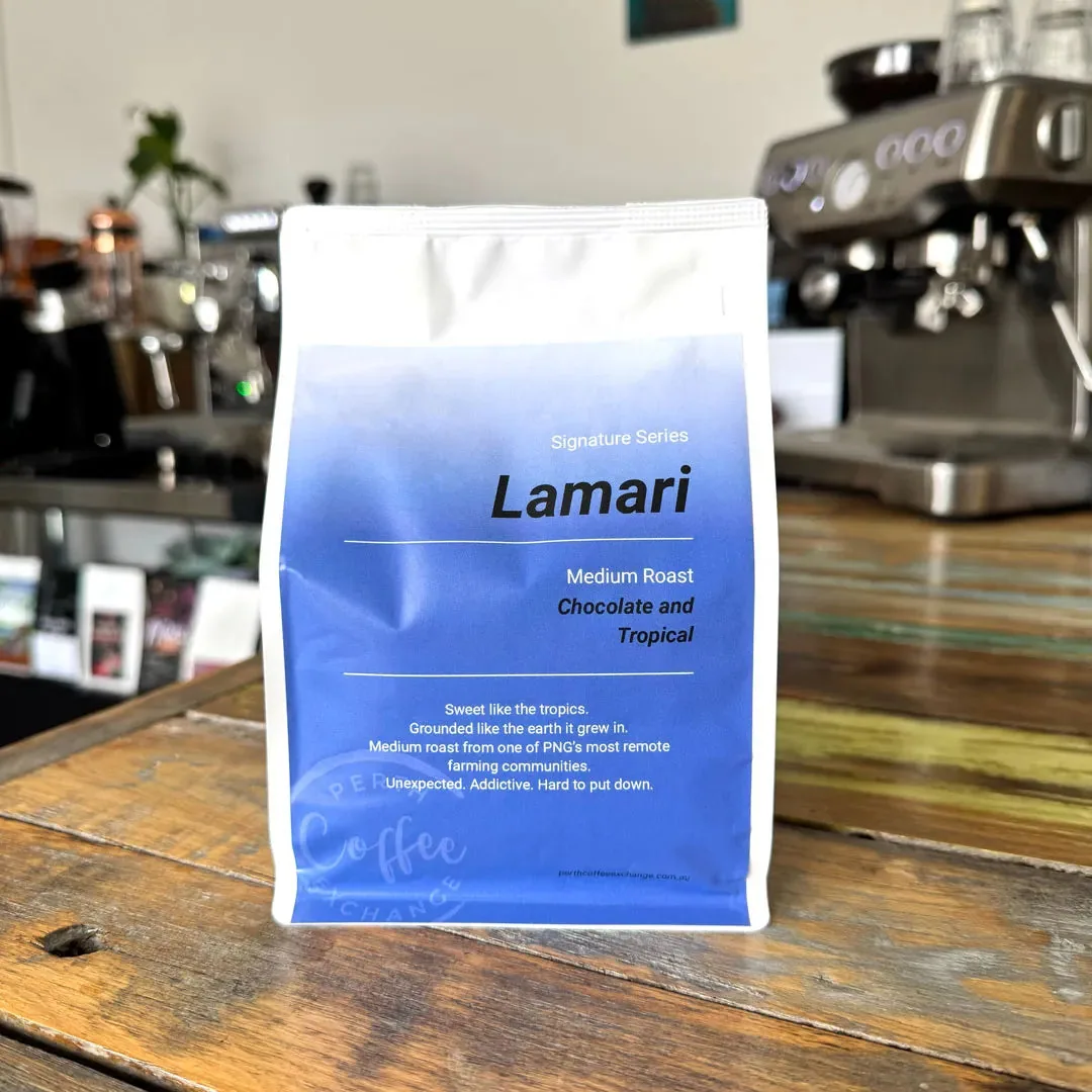 pcx signature series- lamari coffee by perth coffee exchange