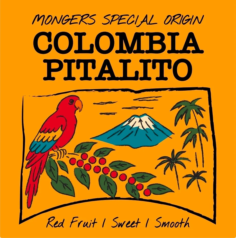 colombia pitalito coffee by coffee monger's roasting company