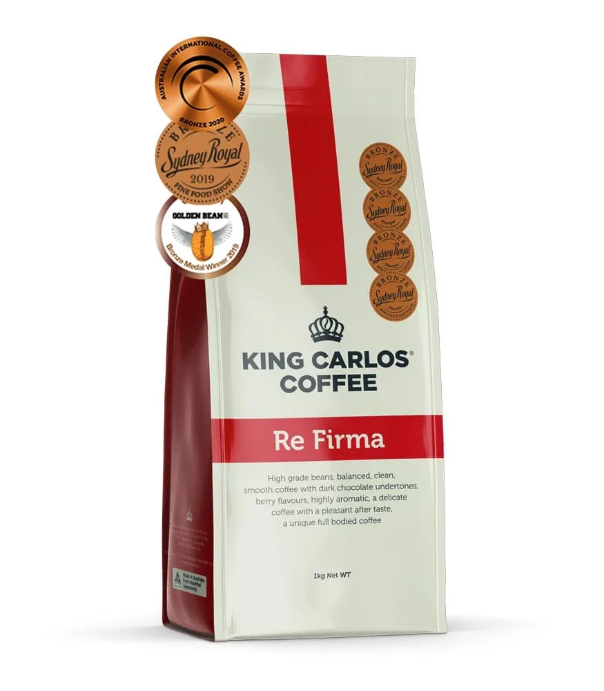 re firma, specialty coffee blend coffee by king carlos coffee roasters