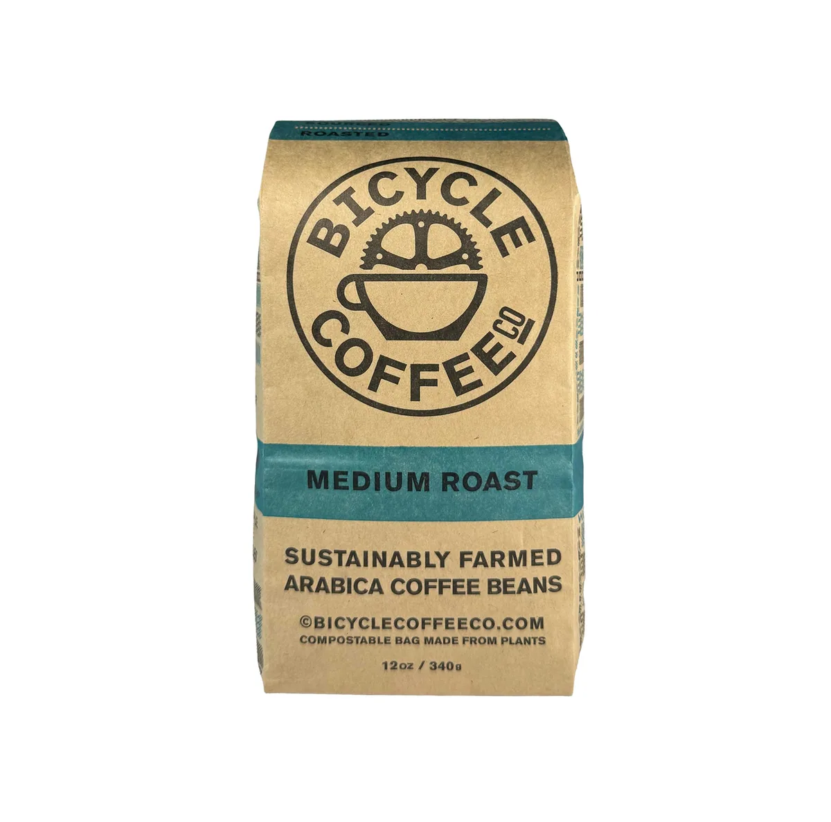12 oz medium roast retail bag coffee by bicycle coffee