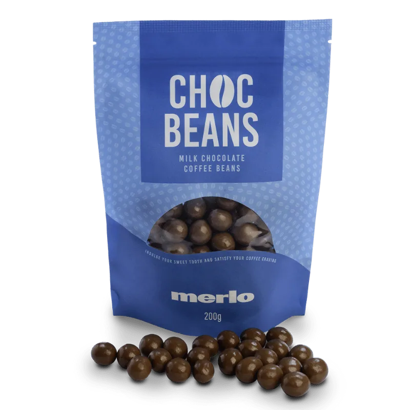 choc beans - milk chocolate coffee by merlo coffee cafe brisbane city | george street