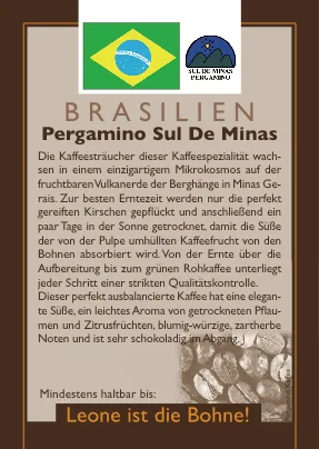 brasilien pergamino sul de minas coffee by leone caffè