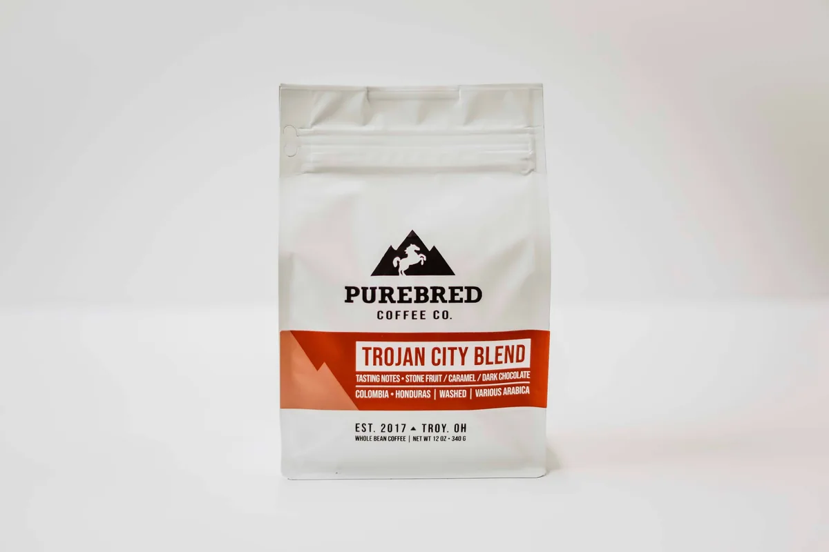 trojan city blend coffee by purebred coffee co.