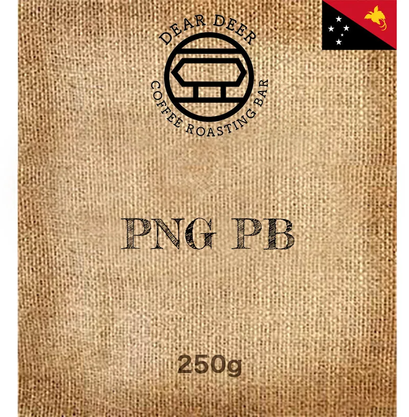 (online only) papua new guinea pb washed coffee by dear deer coffee roasting bar ellerslie
