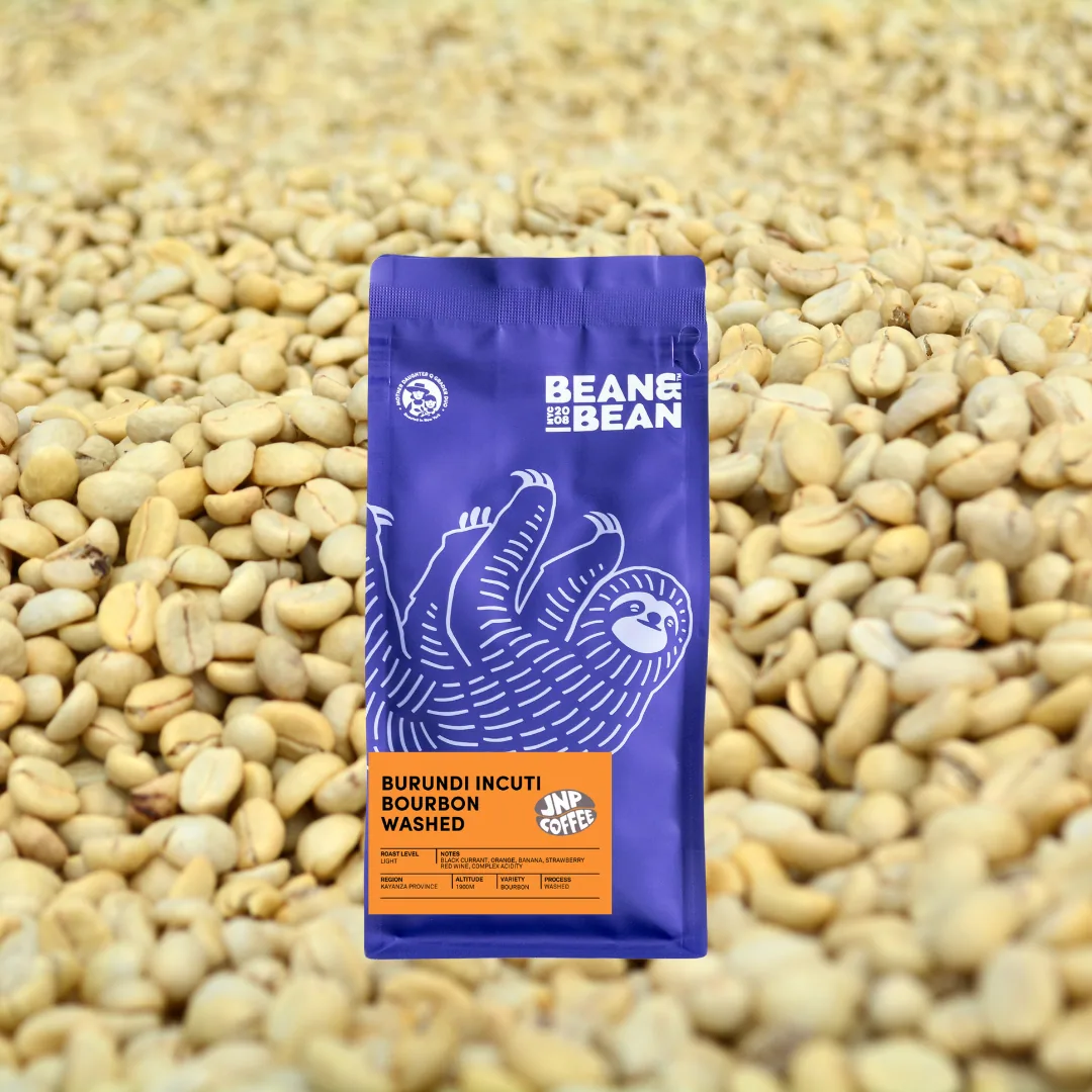 burundi incuti bourbon washed coffee by bean & bean queens — roastery & cafe