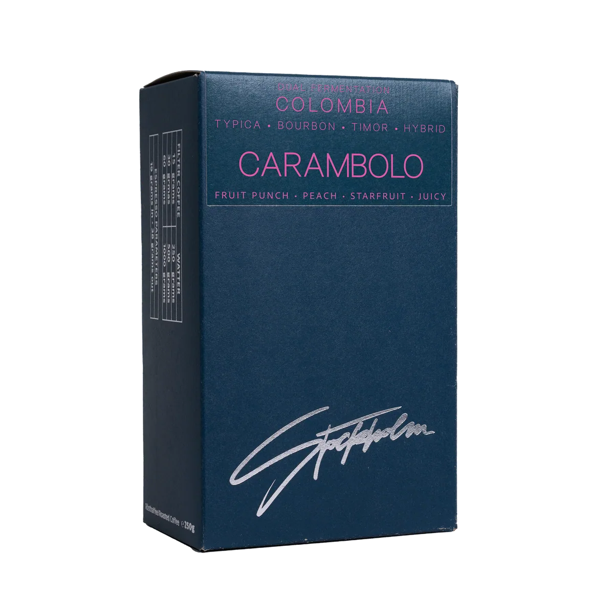 colombia – carambolo – double fermentation coffee by stockholm coffee roasters