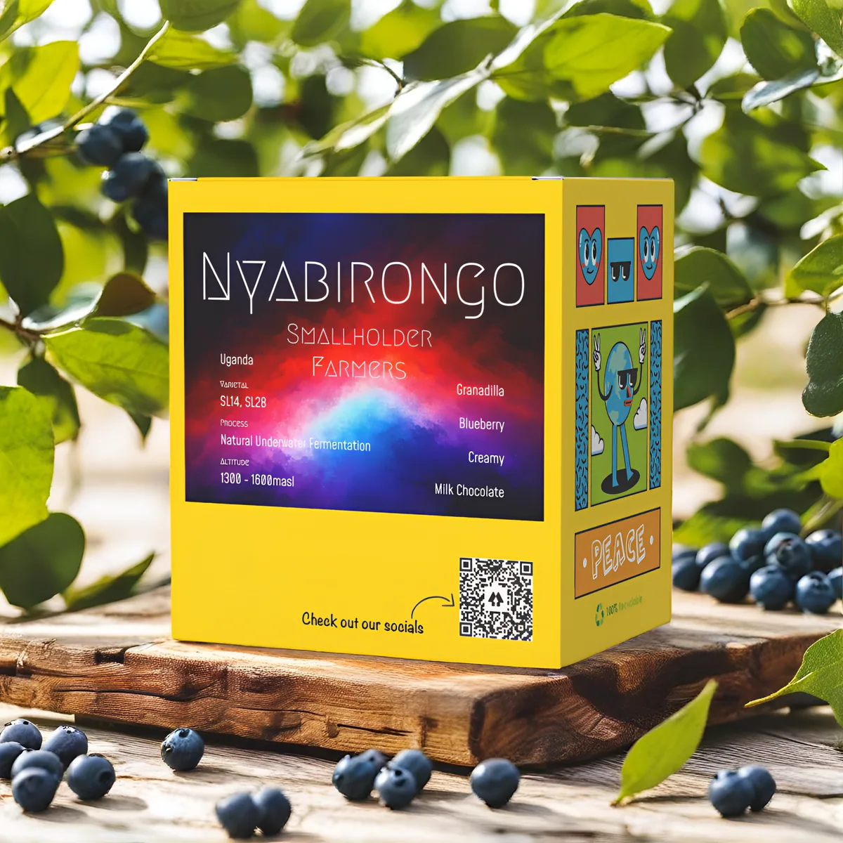 uganda - nyabirongo - anaerobic natural coffee by yellow jacket coffee roaster