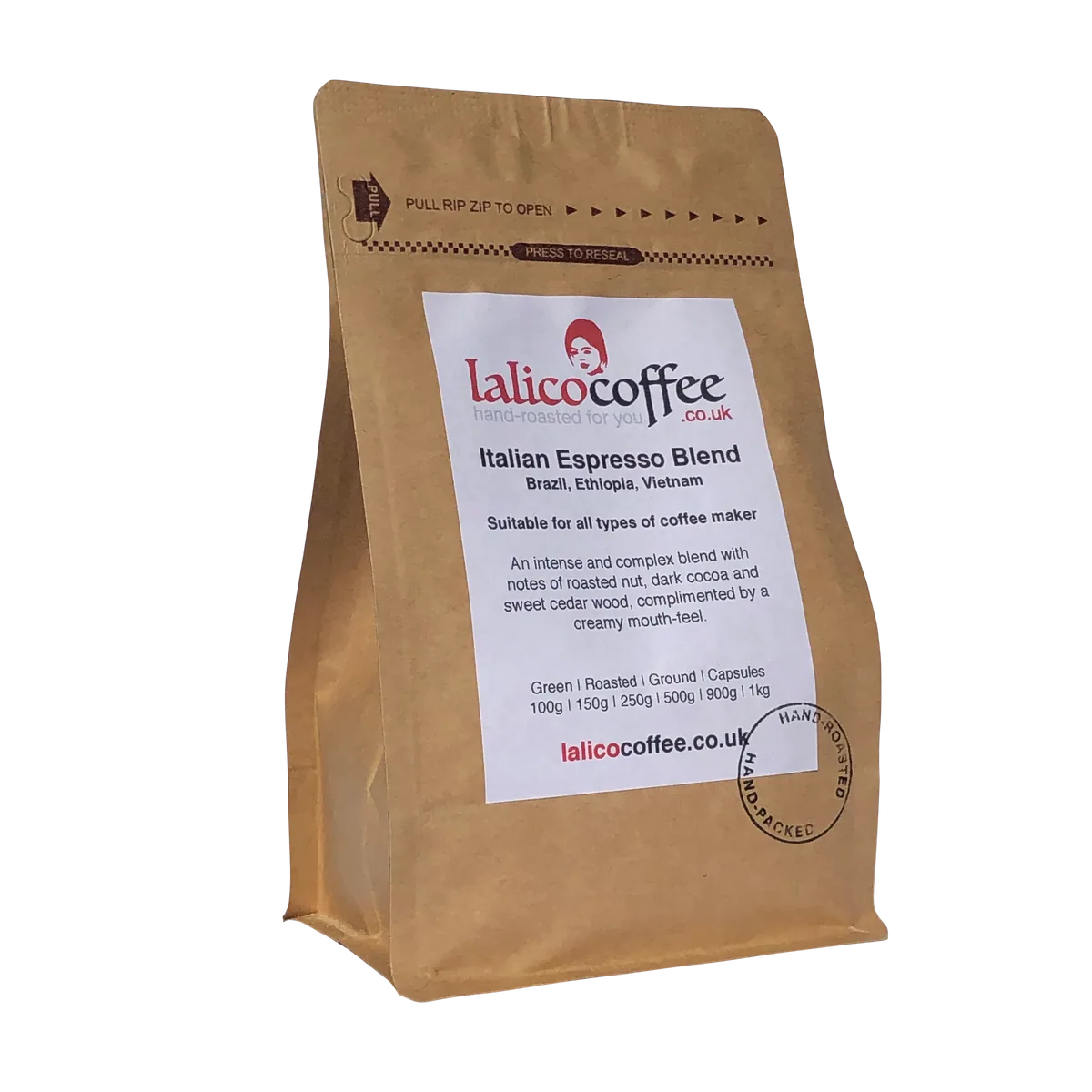 italian espresso blend barista's choice - ethiopia + brazil + vietnam coffee by lalico coffee