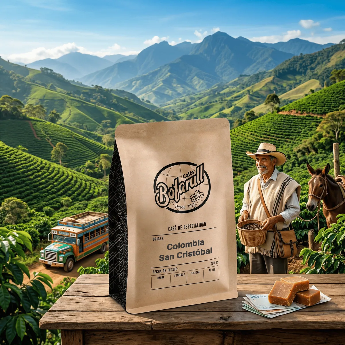 café colombia san cristóbal 250gr coffee by cafès bofarull - café de especialidad