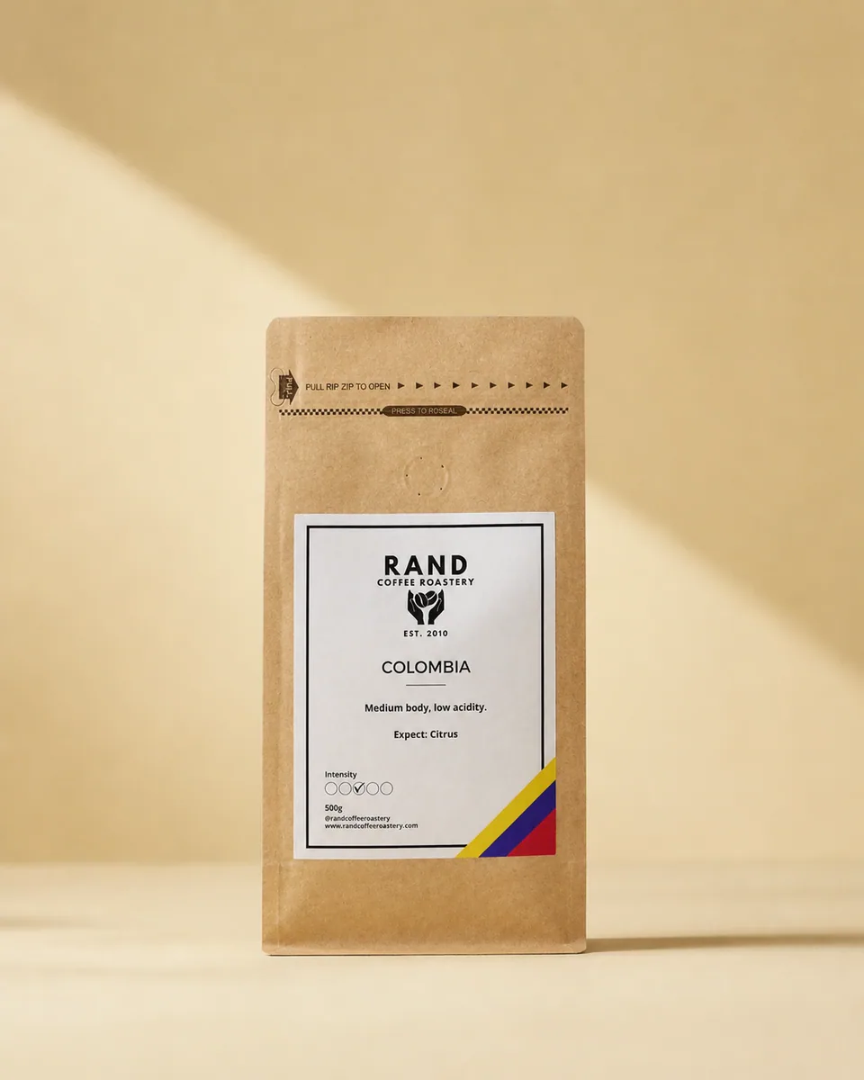 colombia coffee by rand coffee roastery