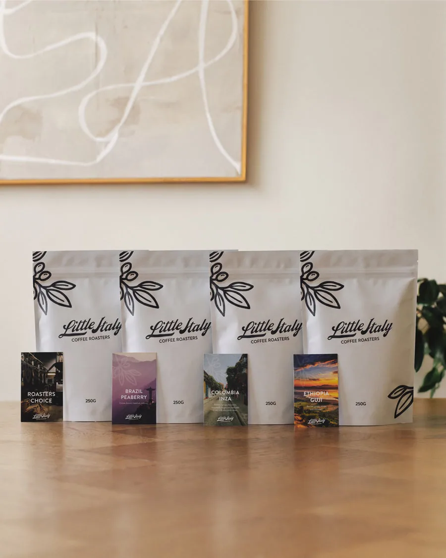 single origin sample pack coffee by little italy coffee roasters - roastery