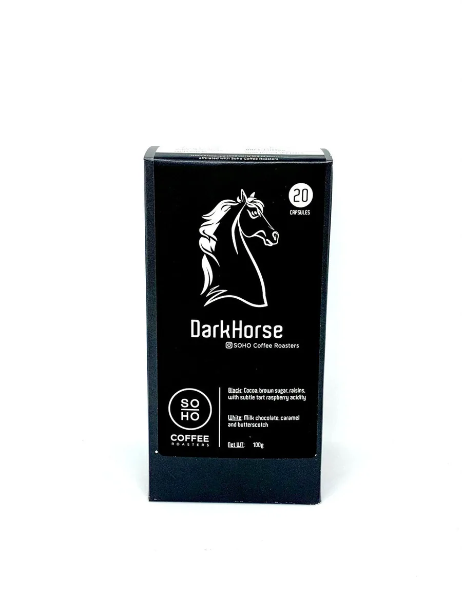 dark horse pods coffee by soho coffee roasters