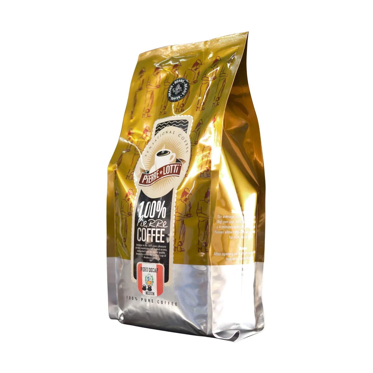peru decaff 1kg - peru coffee by pierre lotti coffee roastery