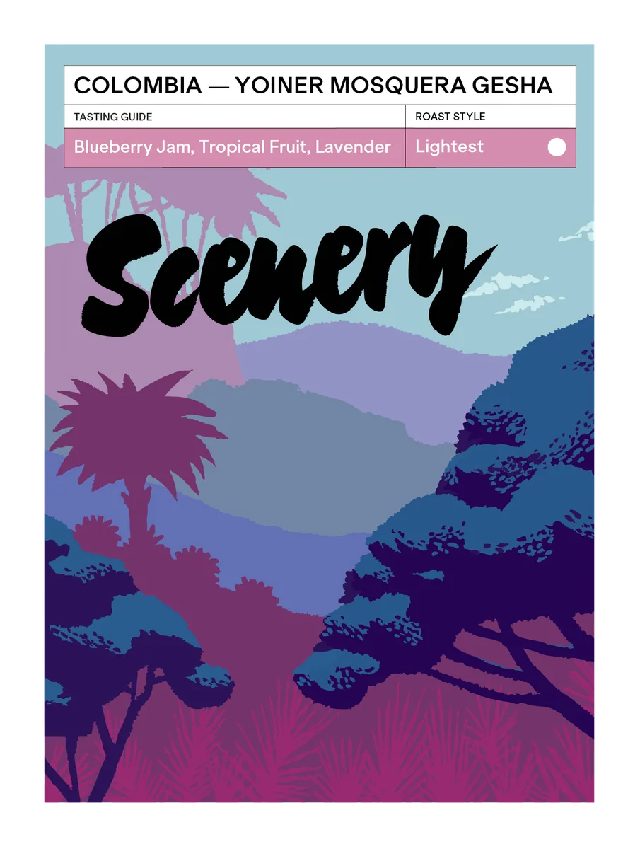 colombia - yoiner mosquera's gesha coffee by scenery