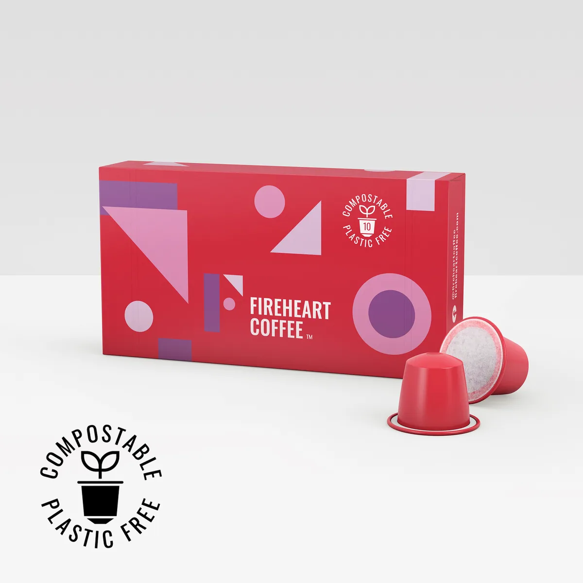 nespresso® compatible compostable pods coffee by fireheart coffee