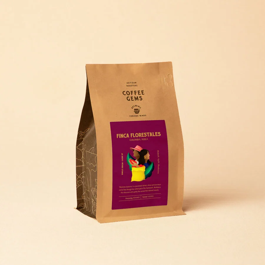 finca florestales, colombia coffee by coffee gems artisan roasters & coffee shop
