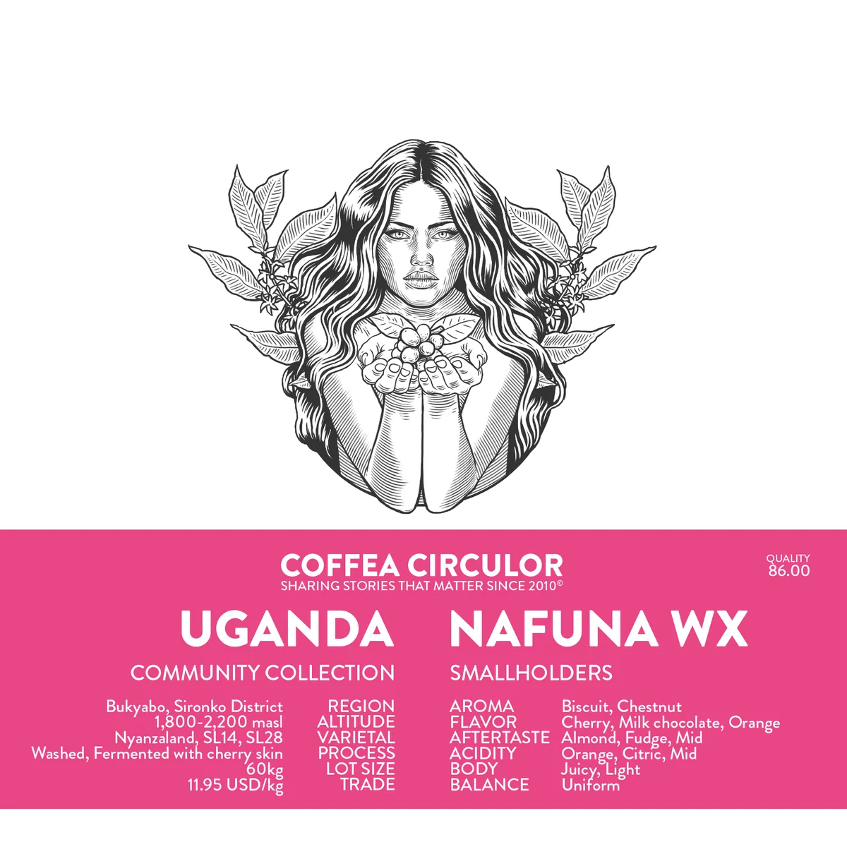 uganda nafuna washed wx - uganda coffee by coffea circulor