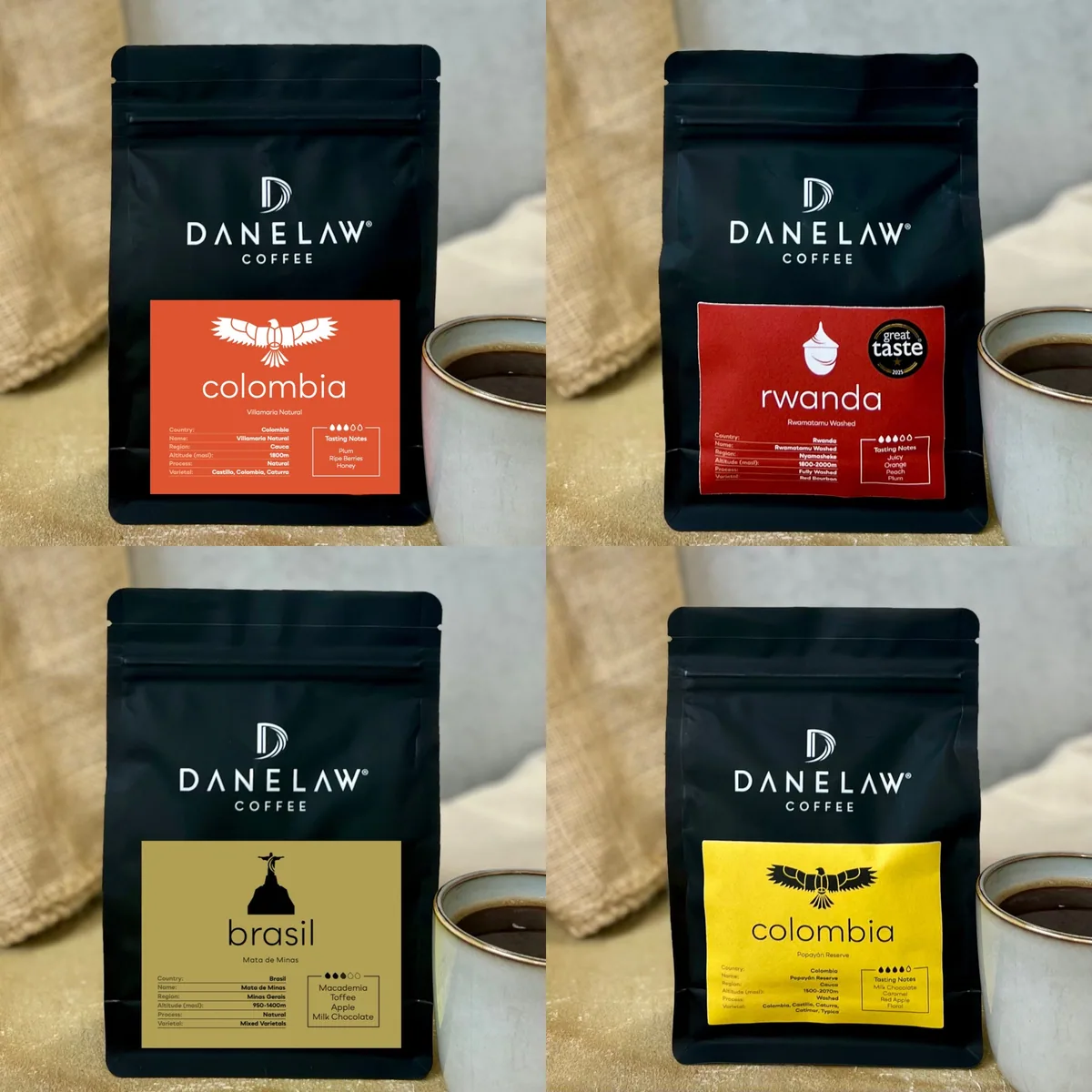 filter coffee explorer pack 2026 - 4x250g coffee by danelaw coffee