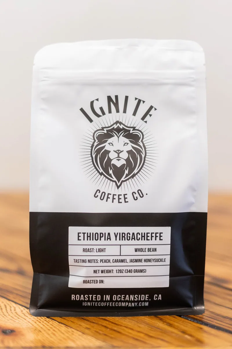 ethiopia yirgacheffe kochere coffee beans coffee by ignite coffee company