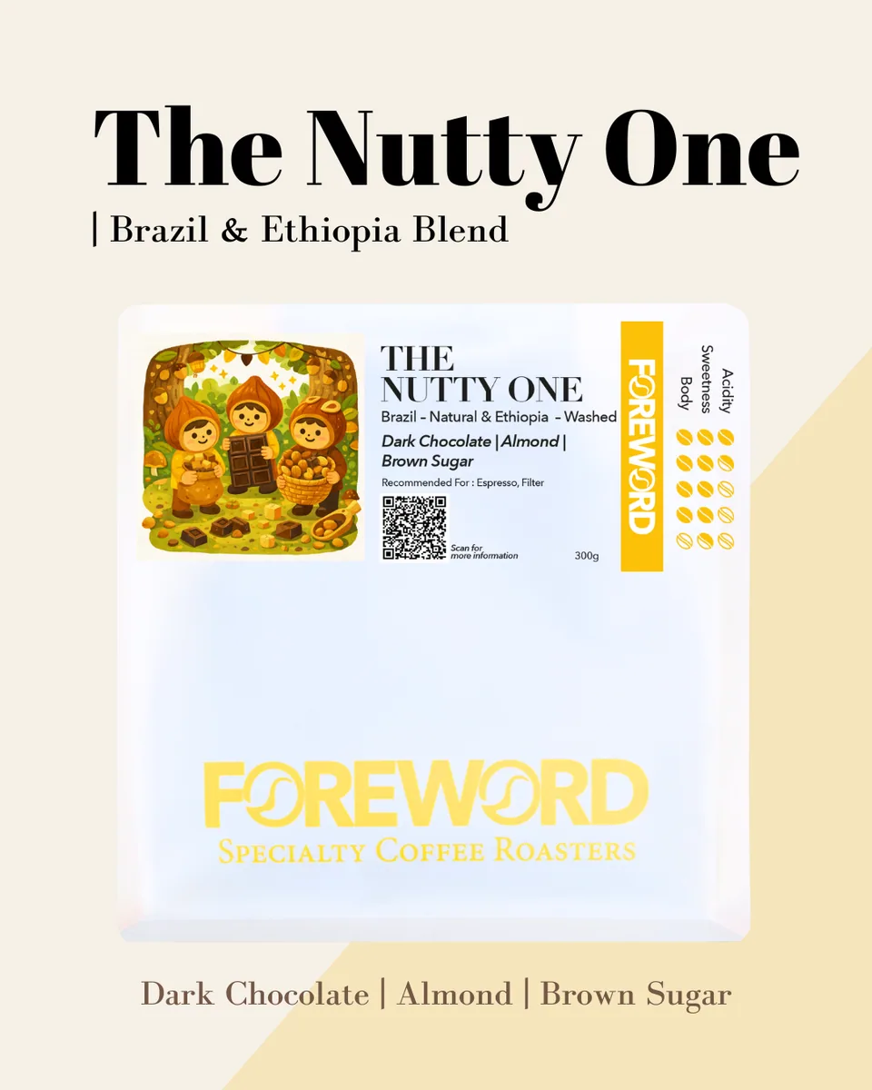 the nutty one - brazil & ethiopia blend coffee by foreword specialty coffee roasters