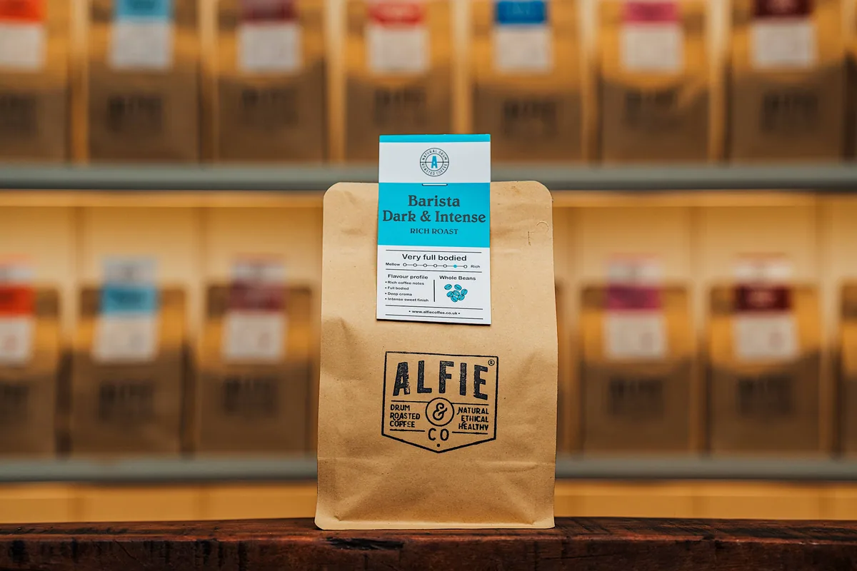 barista dark & intense coffee by alfie & co coffee roasters