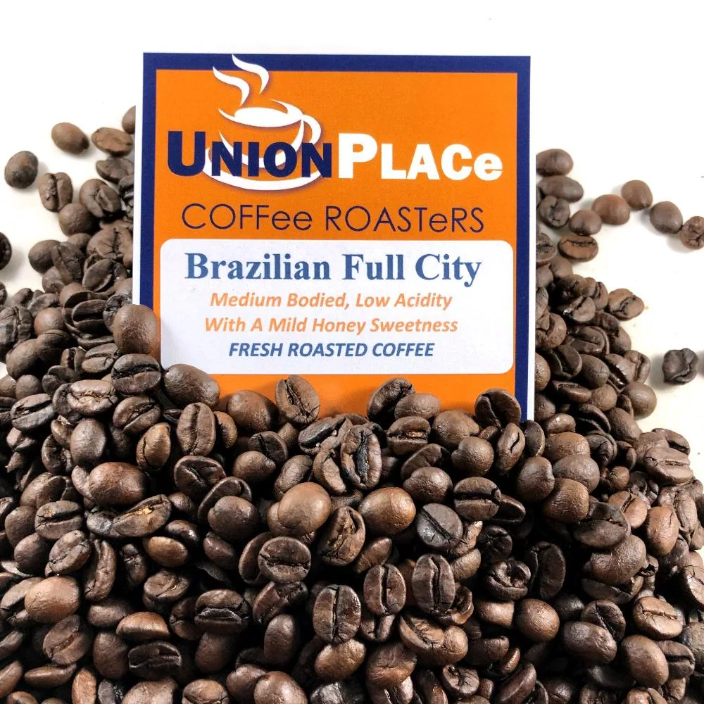 brazilian full city roast coffee by union place coffee roasters