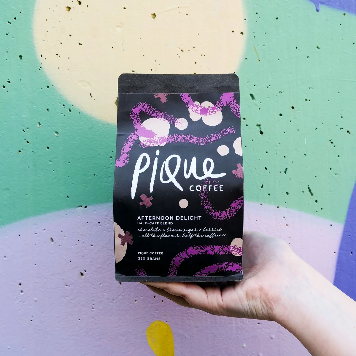 afternoon delight half-caff blend coffee by pique coffee