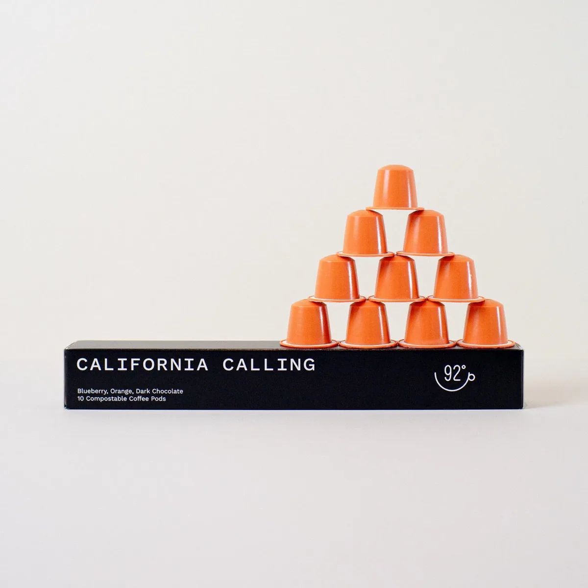 california calling compostable pods coffee by 92 degrees