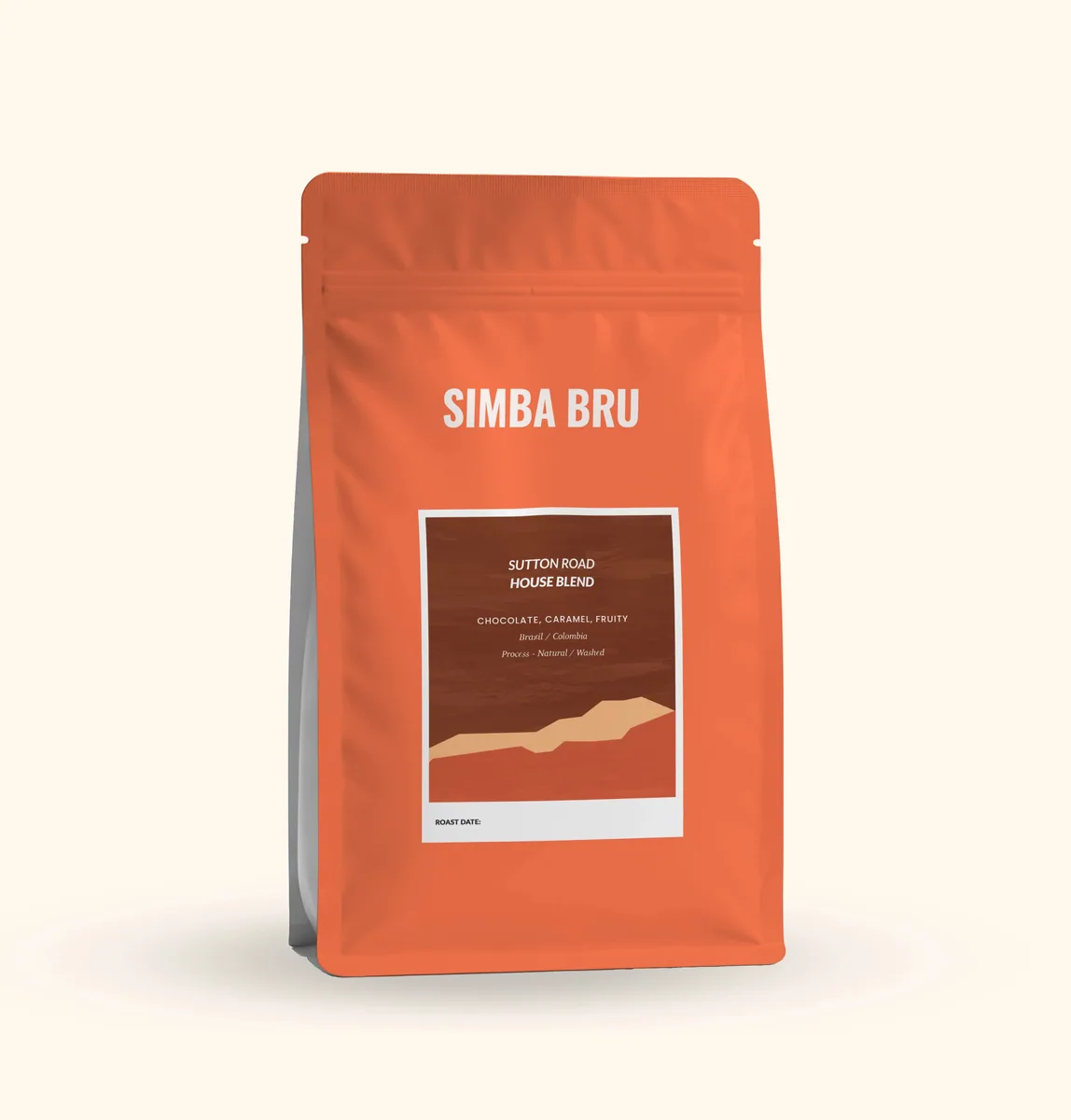 sutton road | house blend | brazil & colombia coffee by simba bru coffee roasters