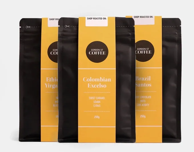 light roast collection coffee by gordon st coffee edinburgh