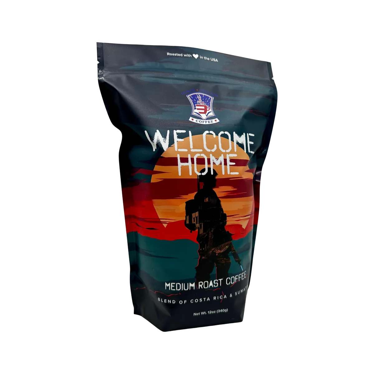 honor grounds: strong coffee. stronger purpose 12oz coffee by coffee hound coffee co. at the stadium