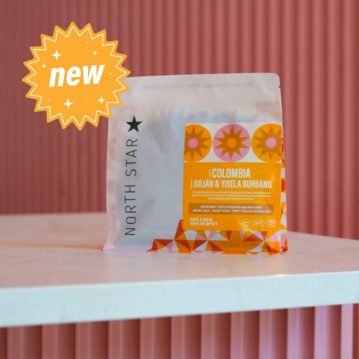 colombia julián and yisela burbano washed caturra coffee by north star coffee roasters