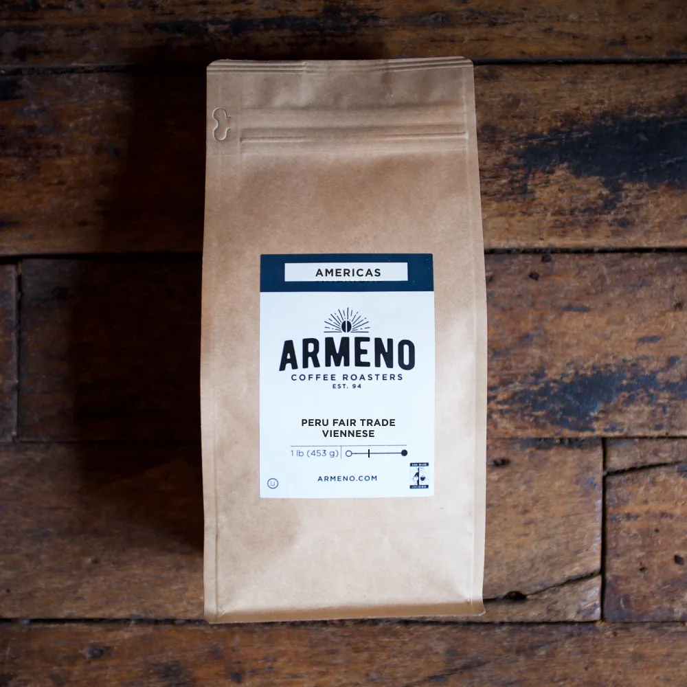peru viennese fair trade coffee by armeno coffee roasters ltd