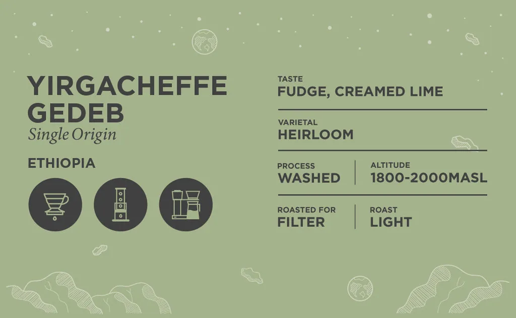 ethiopia - yirgacheffe gedeb coffee by rocketfuel coffee roasters