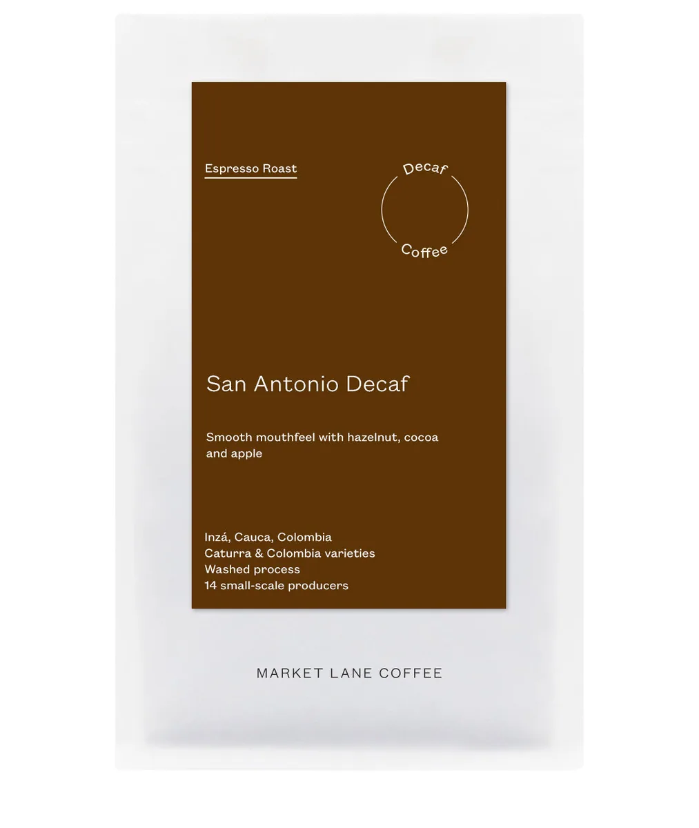 san antonio decaf coffee by market lane coffee - hq & roastery