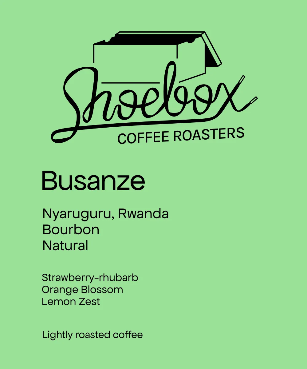 rwanda busanze natural - rwanda coffee by shoebox coffee