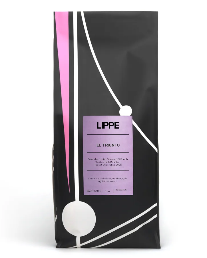 colombia el triunfo (pink bourbon), 1kg coffee by lippe coffee roastery