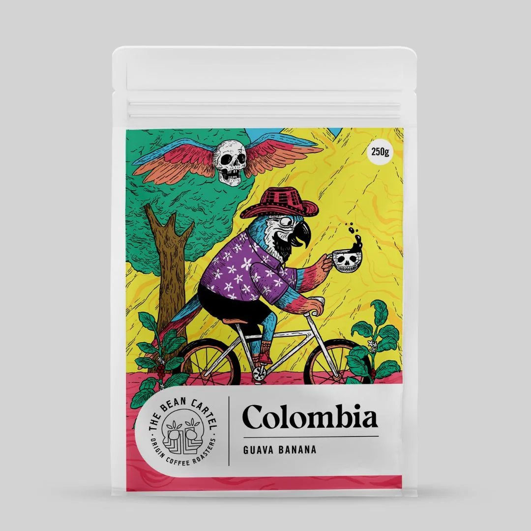 colombia - guava banana anaerobic natural processed coffee by the bean cartel coffee roasters