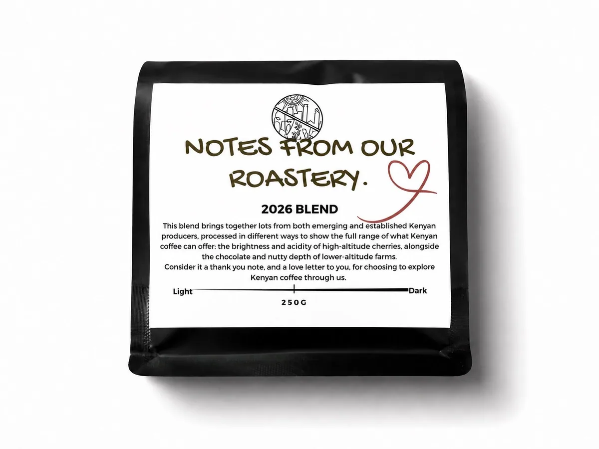 notes from our roastery - 2026 blend. coffee by coffee lab nairobi